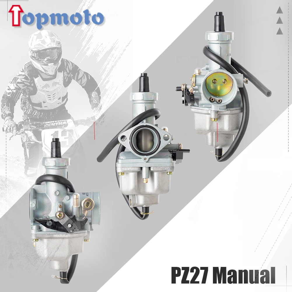 Pz27-オートバイ用キャブレター,クワッド,ゴーカート,cg125,cg150,cg200,tr250,175cc,200cc, 250c,txm155,atc200x,akt150,27mm