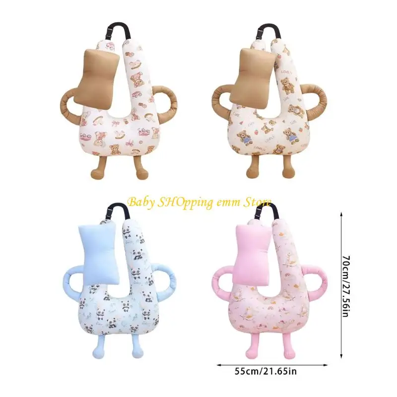 23GD 다기능 머리 목 베개 지원 유아용 자동차 유모차는 편안한 폴리 에스터 섬유를 사용합니다. 휴대용 빨 디자인