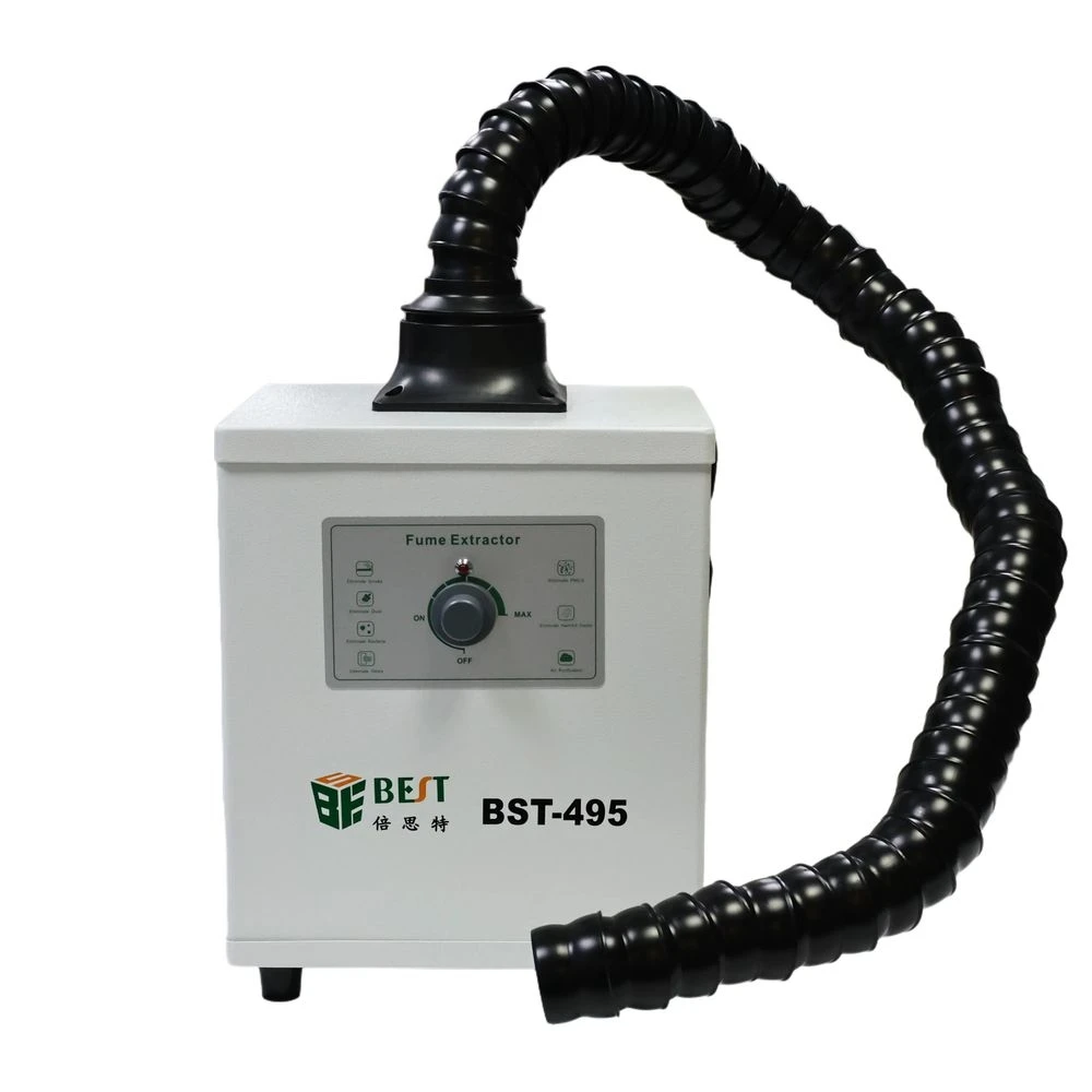 

BST- 495 Air Purifiers Smoke Collector Soldering Fume Extractor 150W Absorber Purifier for Laser Engraving,Nail Salon
