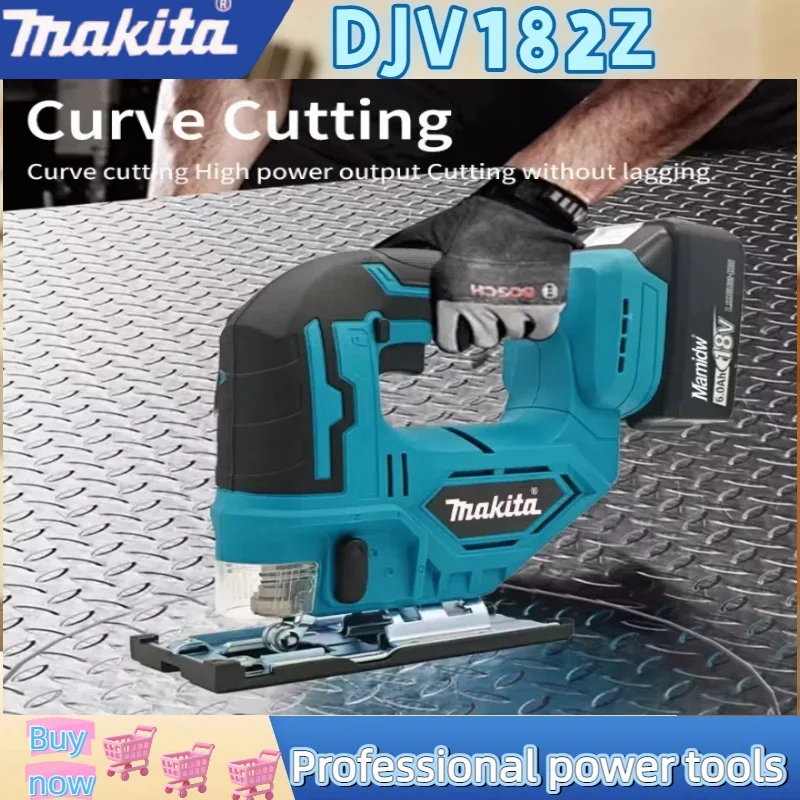 마키타 18V DJV182Z 브러시리스 340W 직소 전동 톱 무선 배럴 핸들 직소 배터리 미포함 DJV182