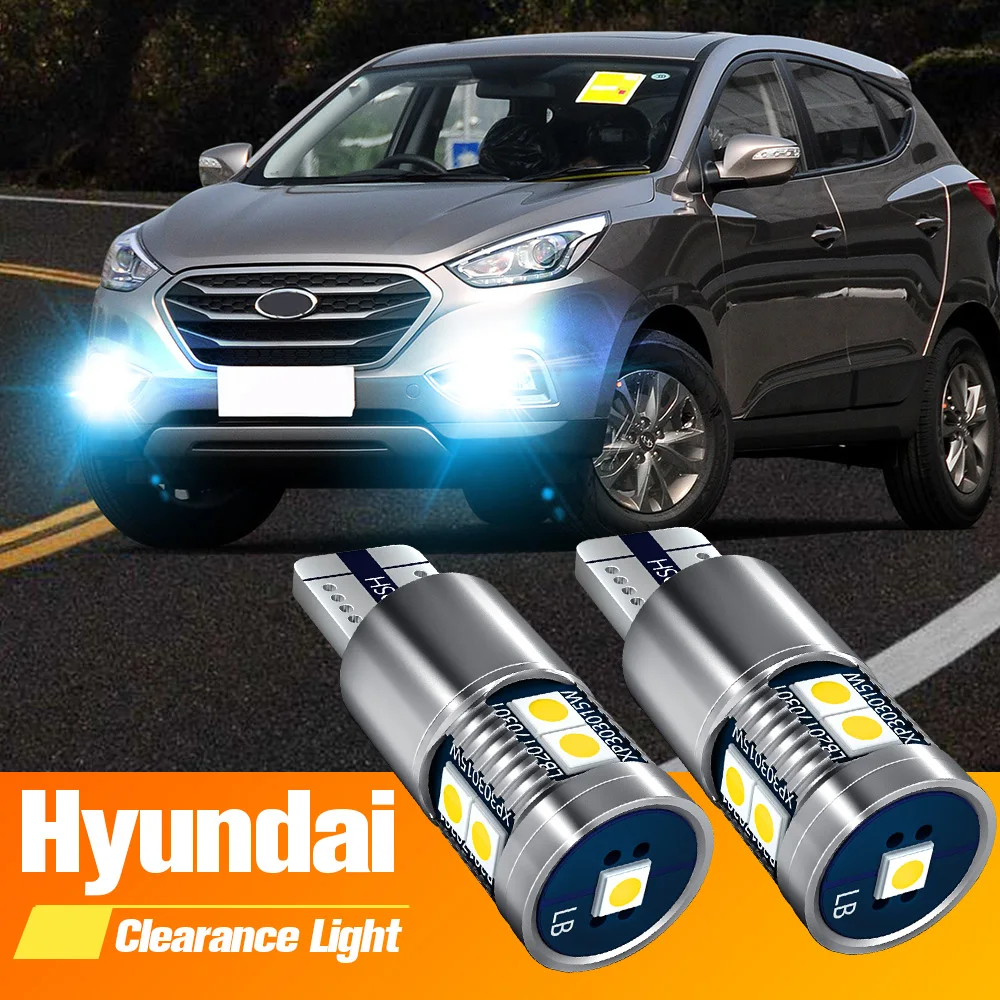 

2pcs LED Clearance Light Lamp W5W T10 For Hyundai Accent Elantra Genesis Grandeur i10 i20 i30 i30 Santa Fe Sonata Tucson Solaris