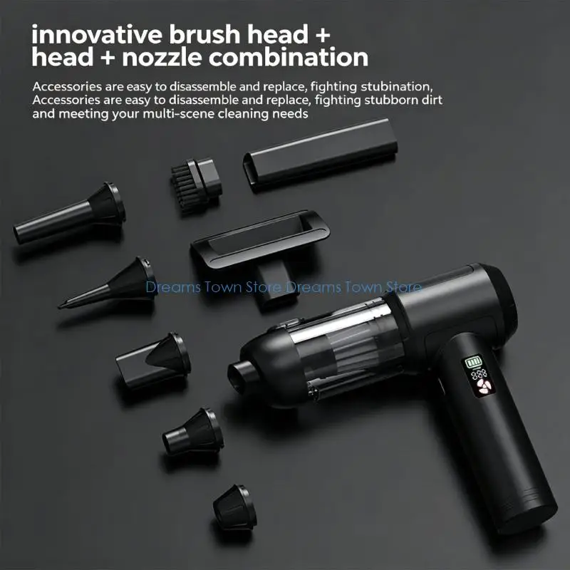 HX6A Portable Cordless Vacuum and Blower for Home Office, Car Seats and Desktop Clean