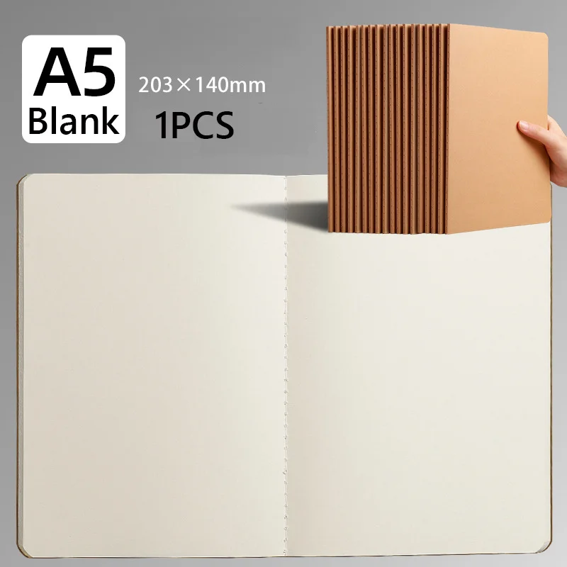 A4/A5/B5/B6 Sketchbook Diary Drawing Painting Graffiti Sketch Book Blank Grid Line Notepad Notebook Stationery School Supplies