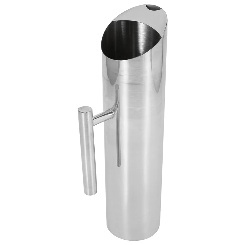 

LJL-Stainless Steel Water Pitcher With Ice Guard Tea Pot Kettle Jug Cold Beverages Juice Pot Ktv Bar Accessories