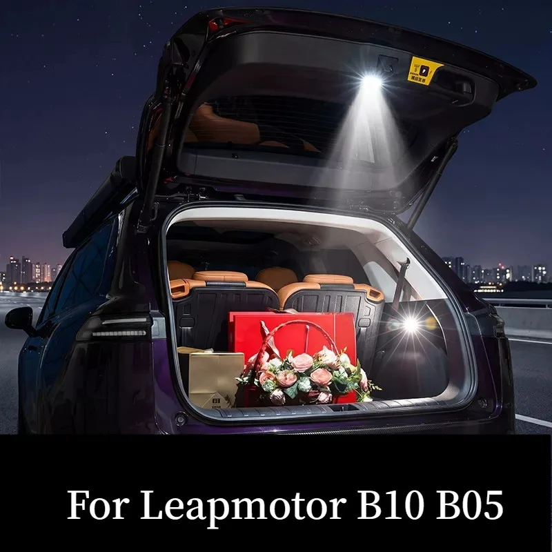 For Leapmotor B10 B05 Trunk LED Ambient Light Tailgate Induction Lighting Interior Modification Accessories