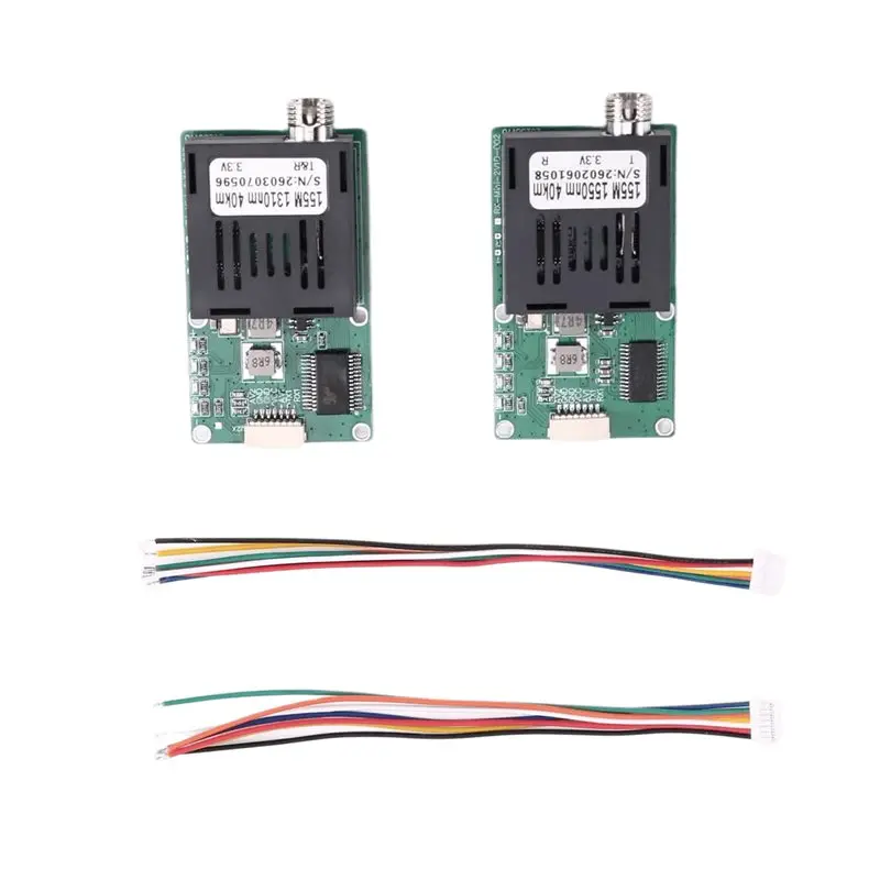

YSS-TX RX 40KM TTL Optical Transceiver Module Kit Drone-Specific Optical Terminal Equipment DC 5.5-26V