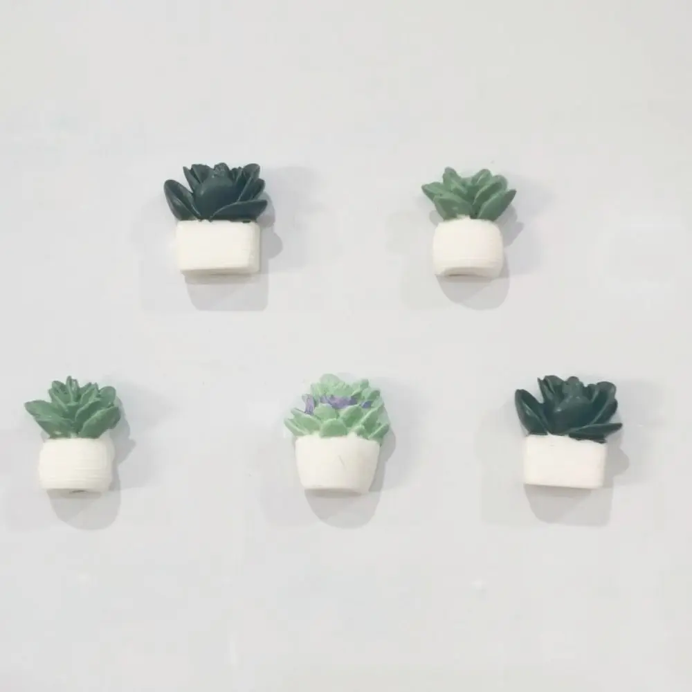 9/20Pcs Portable Creative Succulent Plants Decorative Pushpins DIY 3D Thumb Tacks Resin Reusable Cork Board Tacks Stationery