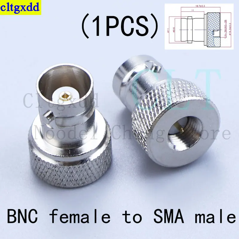 Cltgxdd 2piece BNC SMA Adapter BNC Female to SMA Male/Female Adapter Gold Plated Silver Black Nickel Plated SMABNC-JK Adapter