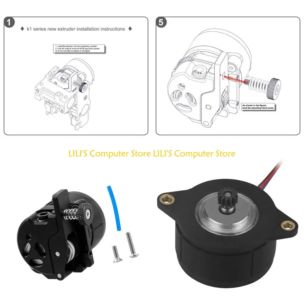 

A52B Advanced 3D Printer Extruder System High Efficiency Gearing Heat Resistant Motor
