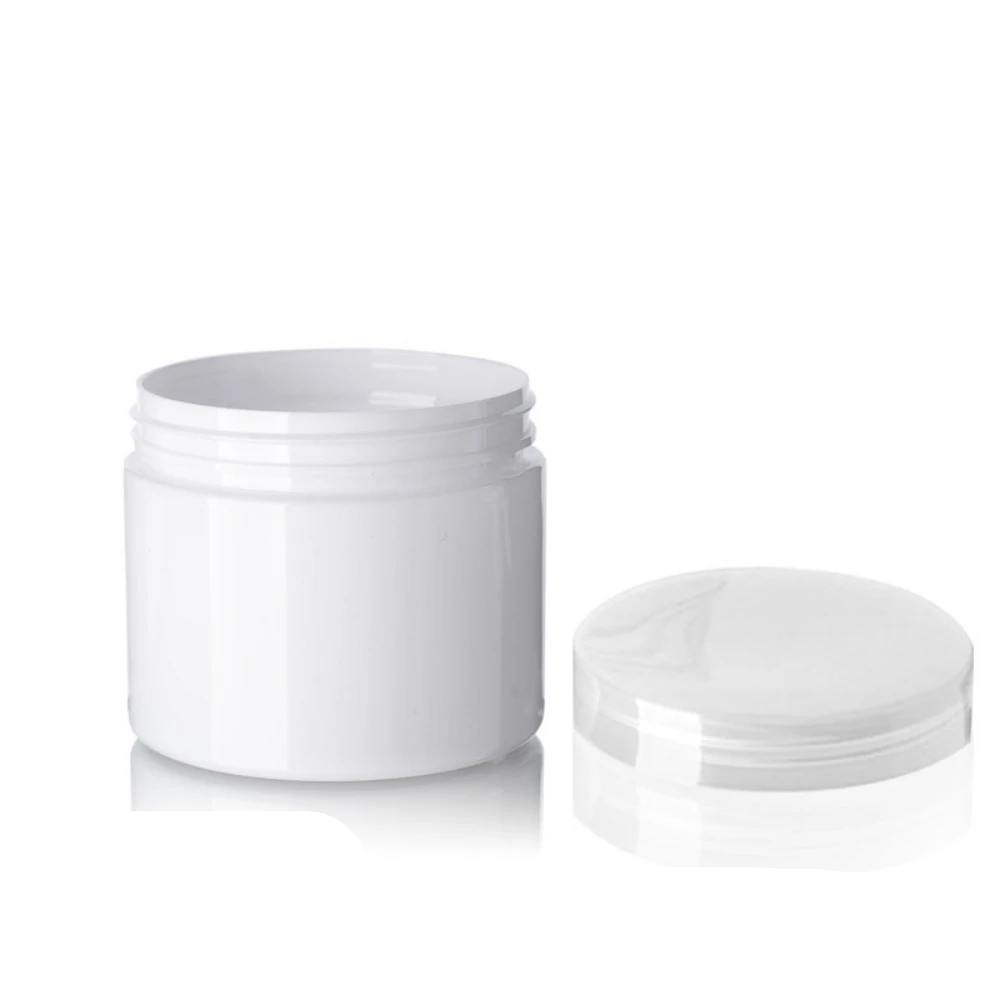 20pcs/lot 50ml-250ml Empty Cream Jar with Lid Plastic Makeup Cream Bottle Facial Mask Pomade Cosmetic Container Refillab