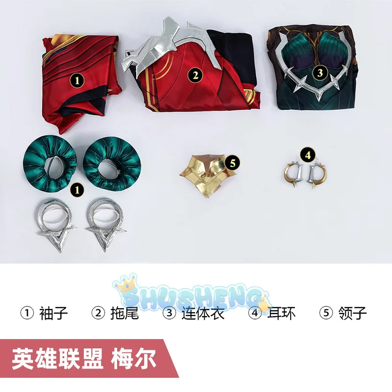 أزياء جامعة الأساطير LOL Mel التأثيرية أزياء الهالوين كرنفال حفلة عيد الميلاد لعب الأدوار ملابس الملابس للنساء