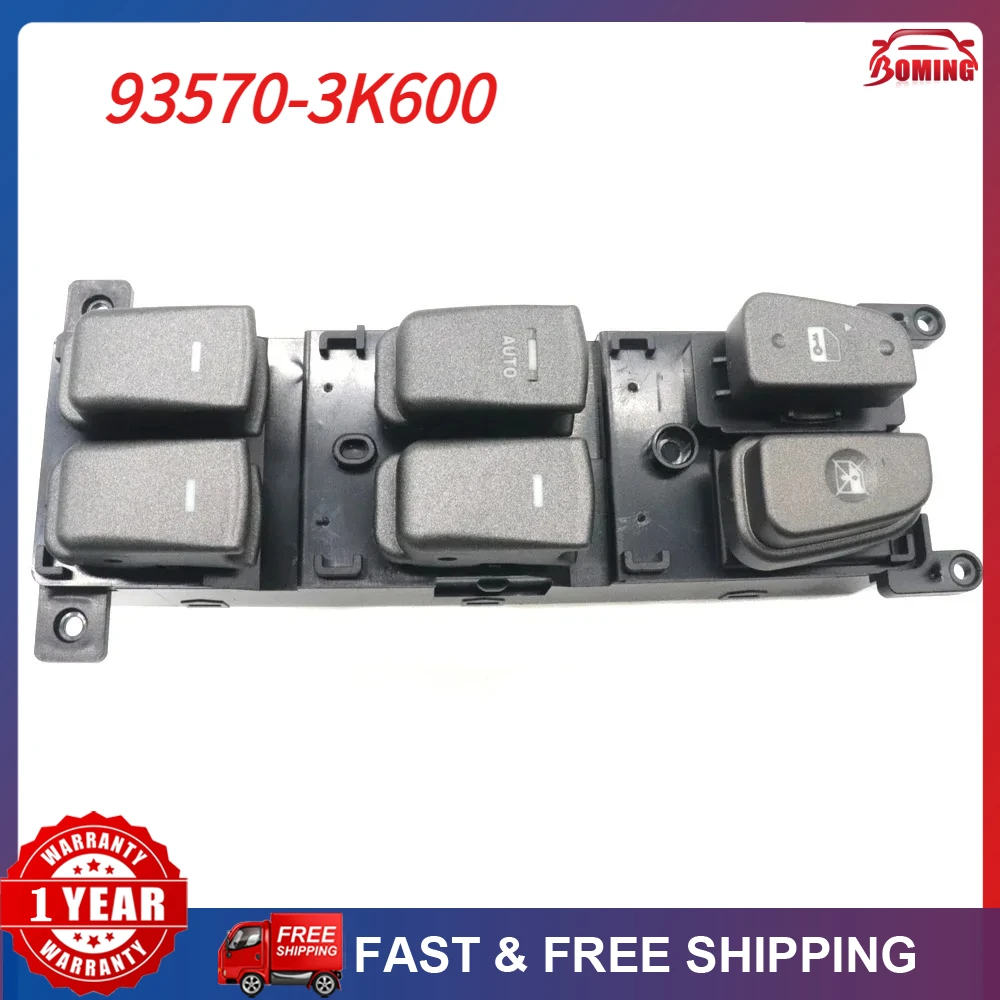 

New Car Front Left Driver Side Master Power Window Control Switch Button For Hyundai Sonata 2008-2010 935703K600 93570-3K600