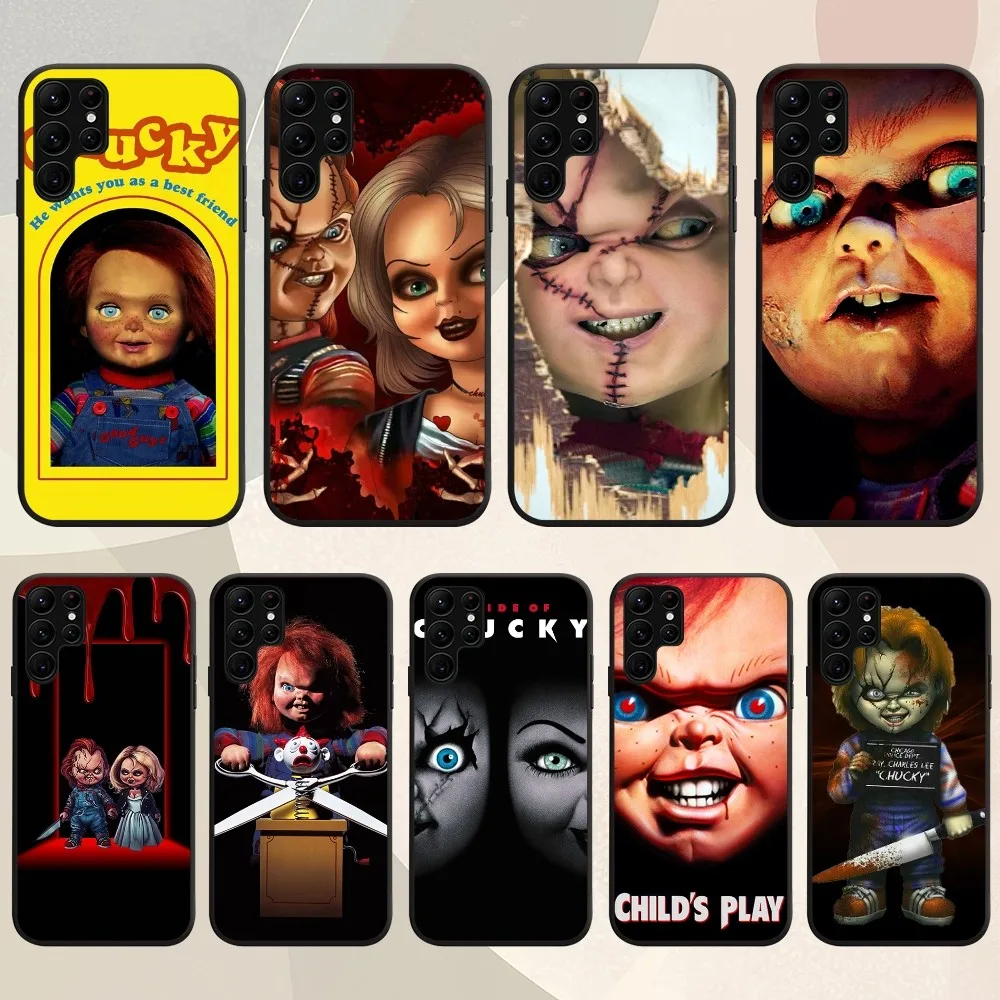 

Horror Movie Chucky Child's Play Phone Case For Samsung Galaxy S24 S21 10 Plus S22 S30 Note S23 Lite 20 FE Ultra Shell