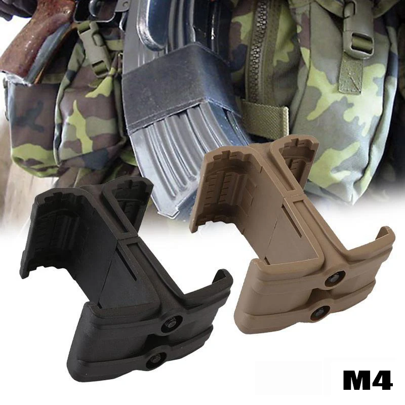Gun Rifle Dual Magazine Coupler Link Clip For AR15 M4 AK47 MP5 MP7 Airsoft M16 Parallel Connector Clamp Hunting Accessories Men