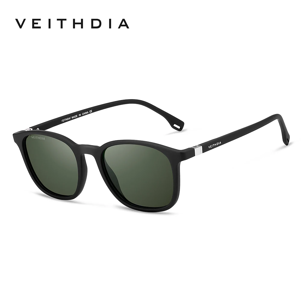 VEITHDIA Marke männer Sonnenbrille Retro TR90 Brillen Polarisierte Linse Vintage Brillen Männlich Fahren Sonnenbrille Für Frauen V7520 5
