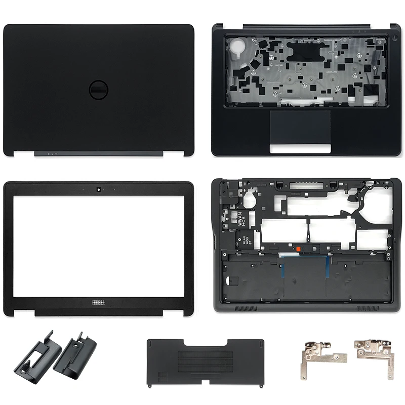 

New For Dell Latitude 7250 E7250 Laptop LCD Back Cover Front Bezel Palmrest Upper Case Bottome Case Door Cover Hinges Non Touch