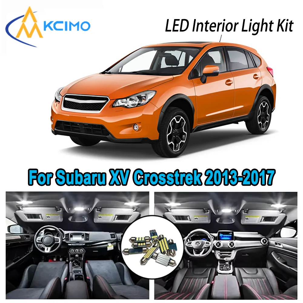 

High-Quality LED Interior Kit for Subaru XV Crosstrek 2013-2017 2014 2015 Premium Error-Free Dome Map Trunk Automotive Lamps