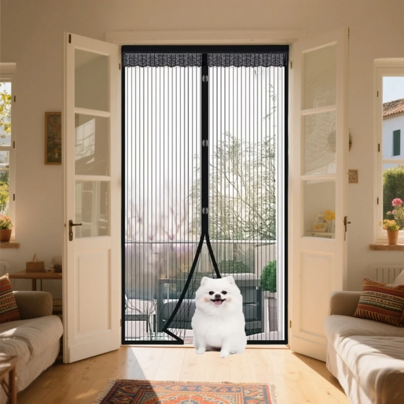Door Magnetic Mosquito Net Anti Mosquito Protection Fly Screen Automatic Closing Curtains For Kitchen Bedroom Doors Summer Mesh.