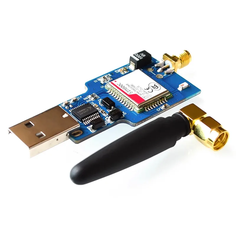 USB to GSM Module Quad-band GSM GPRS SIM800 SIM800C Module for Wireless BT SMS Messaging With Antenna