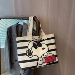 Snoopy Cartoon Bags, large capacity canvas bags, portable, casual, for female students, school scholarships, mother backpacks 12 Main Sales Snoopy Backpack - №6
