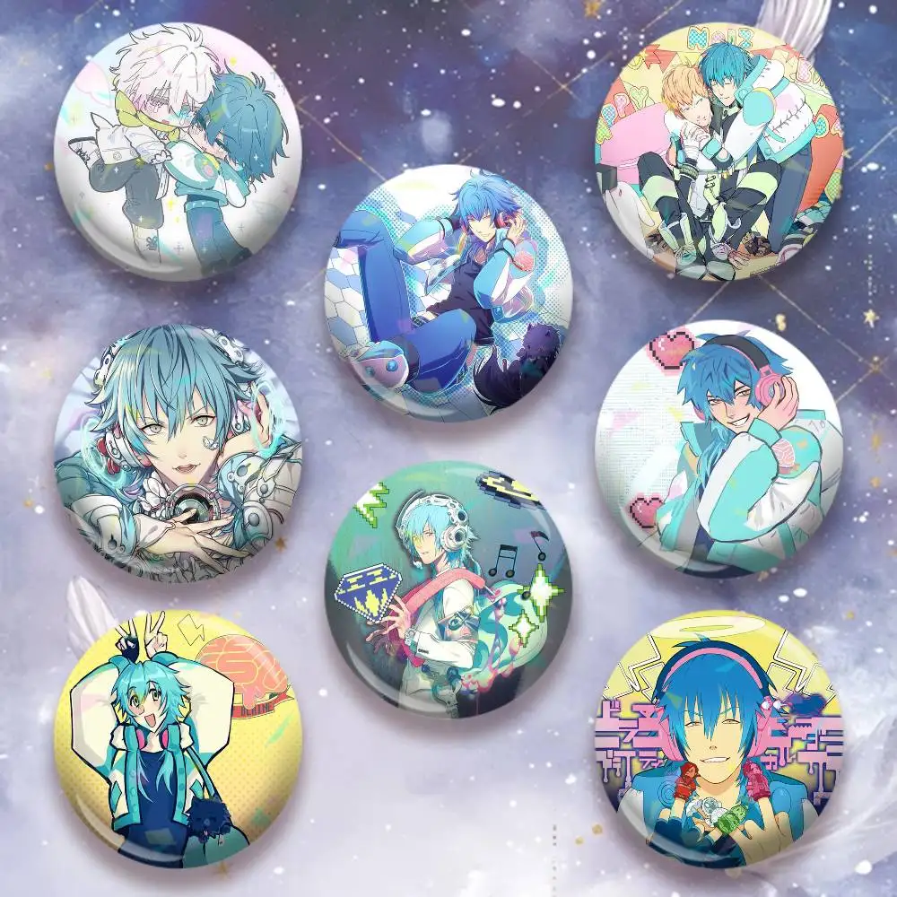 Game DRAMAtical Murder Aoba  Laser Badge Creative Pins Brooch for Decor Gifts Fans Collect Easter decorations
