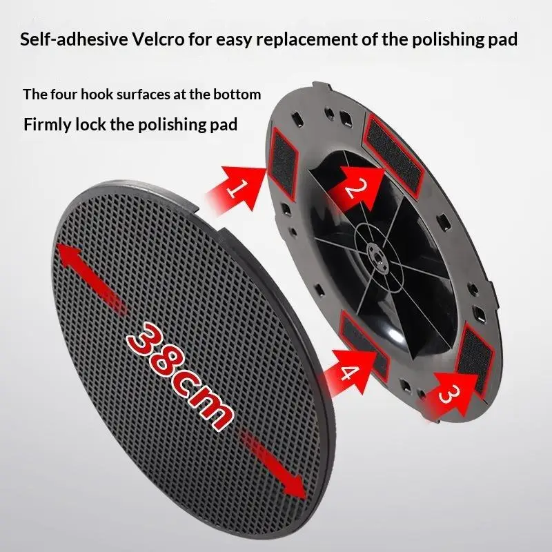 【CCA】ABS Wall Grinding Disc Floor Smoothing Black White Trowel Plate Ultra Soft Wear-resistant Concrete Floor Sander