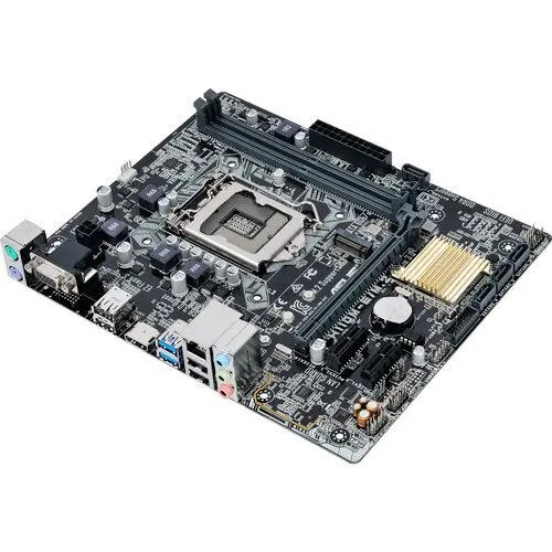 Imagem -02 - Placa-mãe Asus-h110m-e M.2 Lga 1151 Intel H110 Ddr4 32g Suporta I36100 I37300 I5-6500t I5-7600 Micro Atx