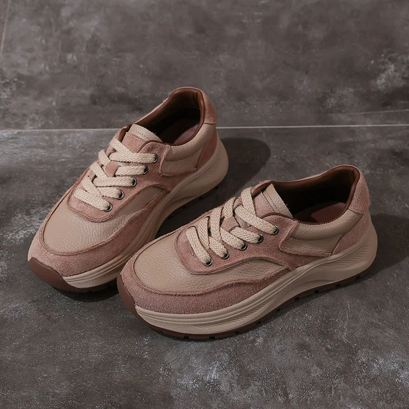 

Женские туфли в стиле ретро Forrest Gump, кожаные туфли на толстой подошве, спортивная женская обувь на мягкой подошве, повседневная обувь с кожаной поверхностью