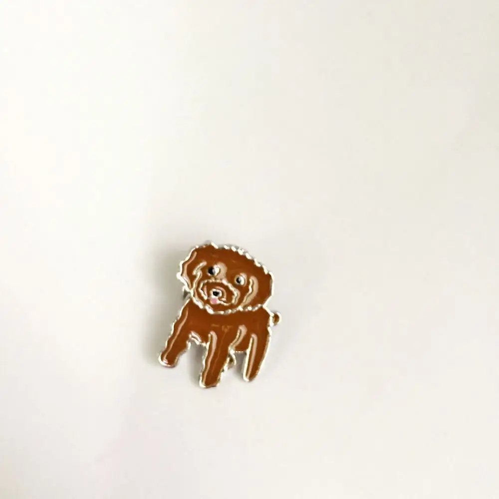 Schoolbag Decoration Cartoon Dog Pet Dog Brooch Animal Husky Dog Animal Enamel Pins Bulldog Funny Cartoon Metal Badge Gift