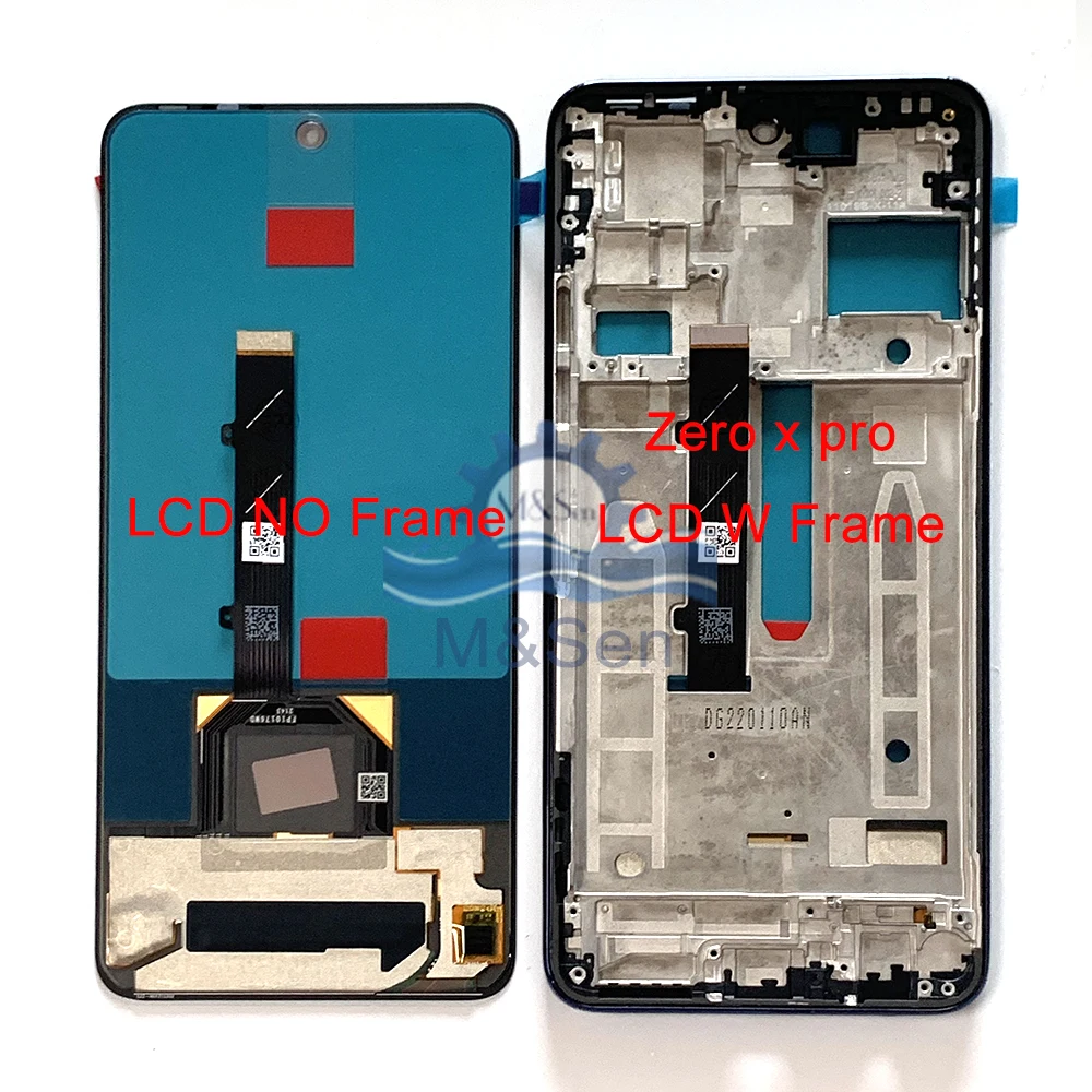 Imagem -05 - Amoled Tft Tela Lcd para Infinix Zero x Pro X6810 X6811 Painel de Toque Digitador para Infinix Zero 20x6821 Quadro Original