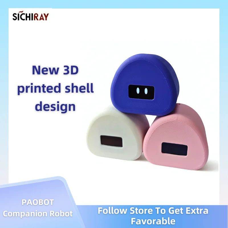 PAOBOT Intelligence Robot Companion Emo Robot Pets Interactive Smart Robot Toy Mini Desktop Robot Electronic Tamagotchi