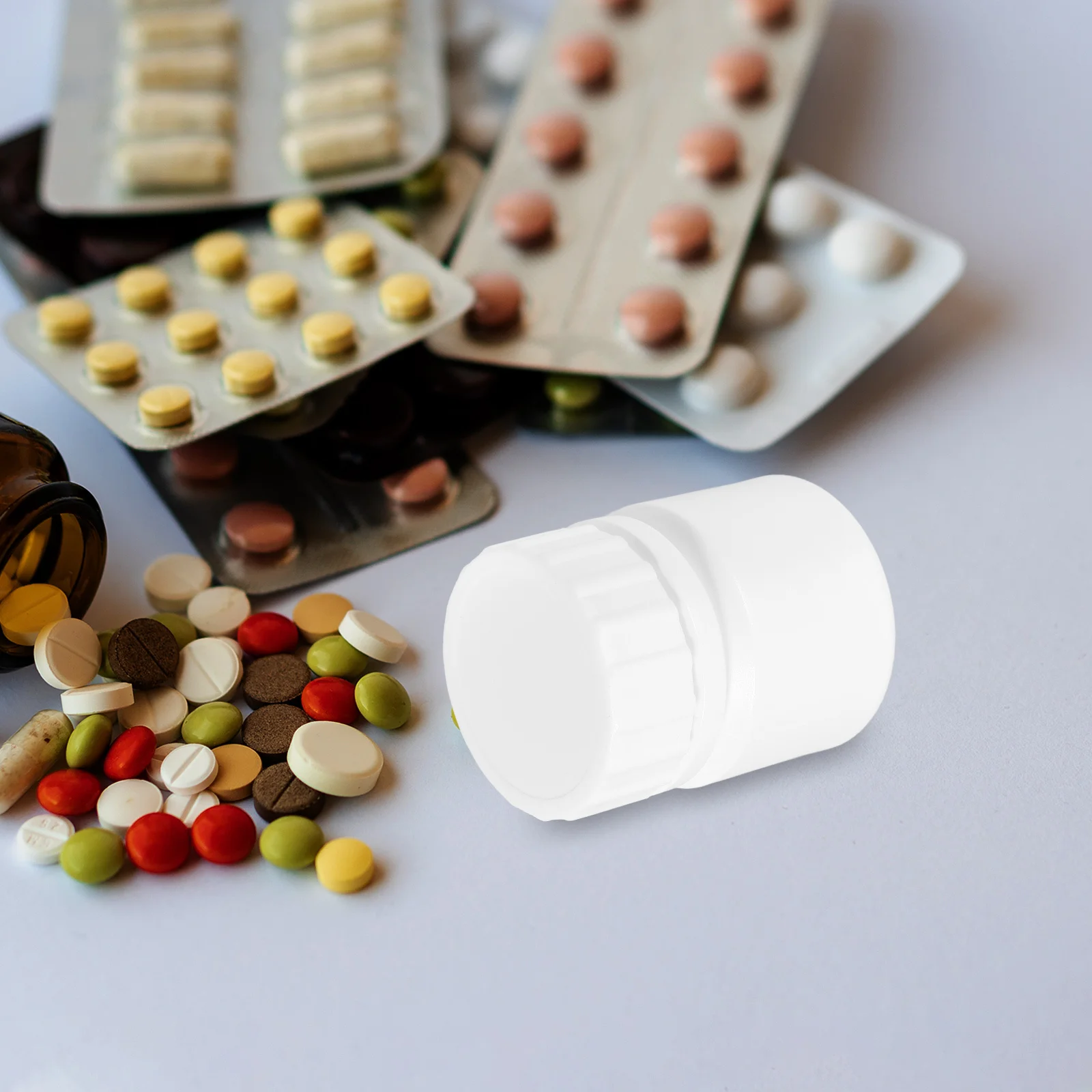 20 قطعة 30 مللي ختم عينة زجاجة الغذاء الصف Hdpe البلاستيك المحمولة حبة الحاويات السفر الطب تخزين كاشف زجاجة فارغة