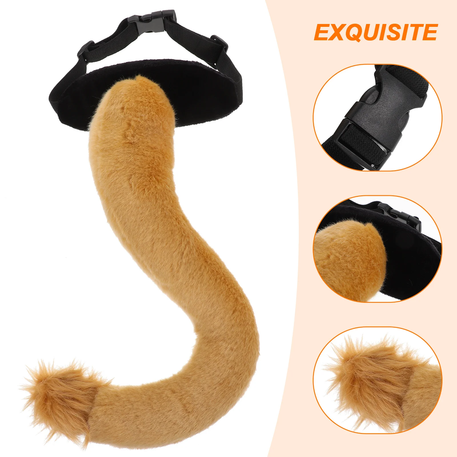 

Adorable Animal Tail Prop Lion Tail Costume Accessory Dress Up Cosplay Party Performance Stage Photo Prop Durable Comfortable