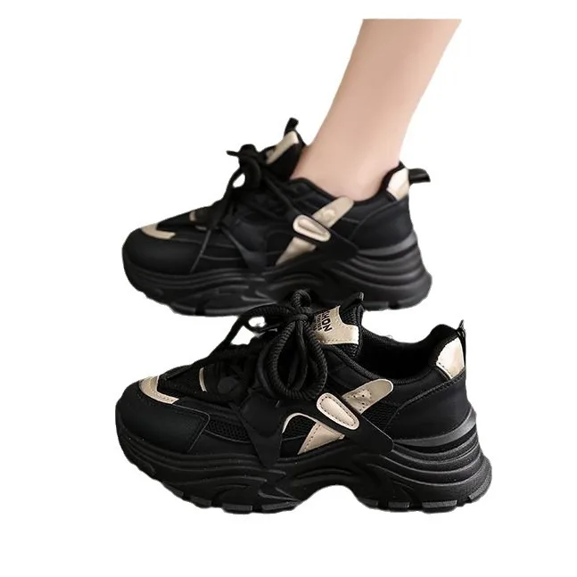 The New Retro Women Shoes Spring Platform Shoes Casual Sneakers Versatile Fashion Designer Shoes High Quality Women Sneakers