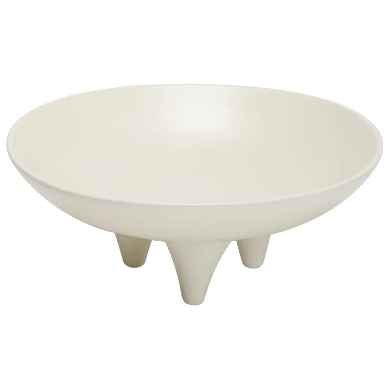 

tall fruit plate, household simple decorative ceramic snack plate, storage plate