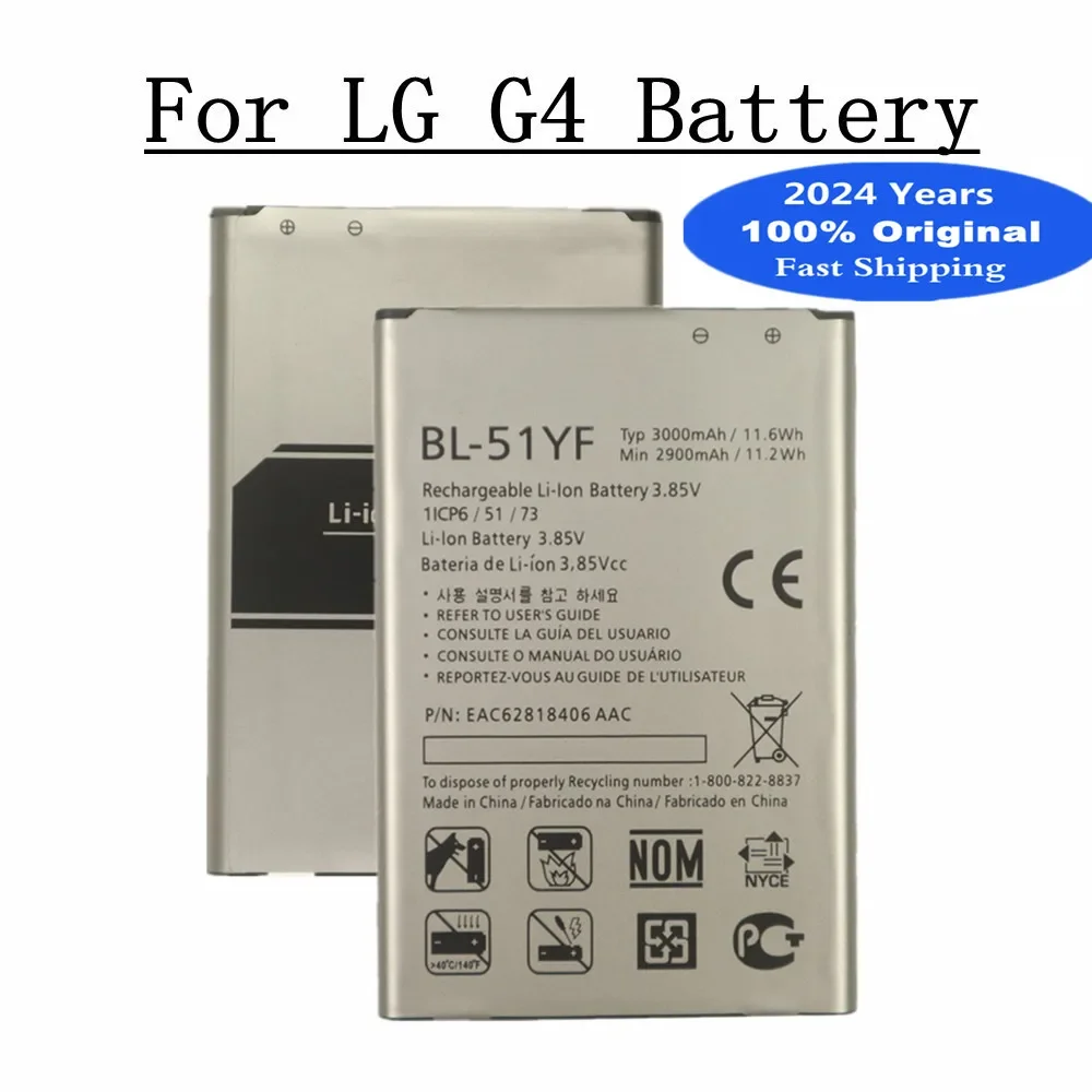 

2024 Years BL 51YF BL-51YH Battery BL51YF For LG G4 G Stylo F500 F500S F500L F500K H815 H811 H810 H818 H819 LS991 Phone Bateria