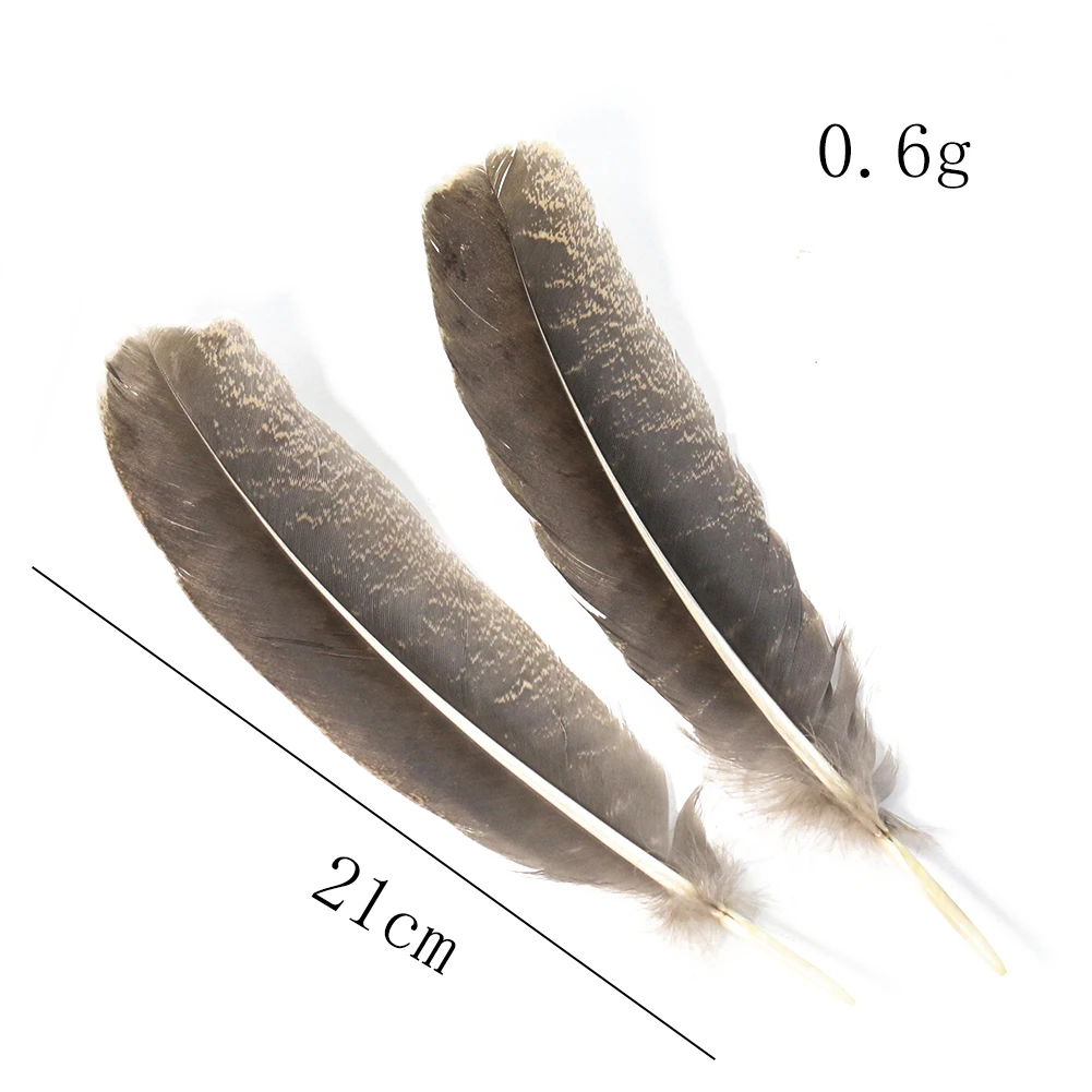 Muy Bien 5pcs Natural Turkey Feather Sewing Hair Accessories Headwear Hat Mask Handmade Jewelry Feather Decorations