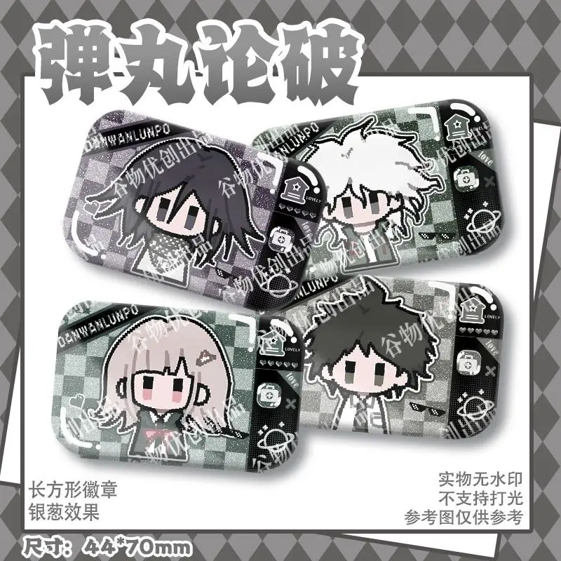 أنيمي دانغانرونا Ōma كوكيشي كومايدا ناجيتو شارة سترة جينز التلبيب دبوس جمع بروش حلية هدية الهالوين