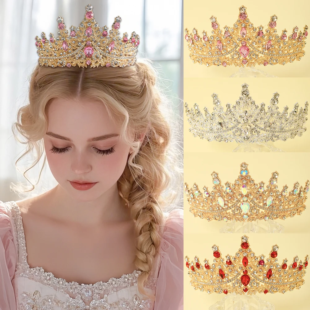 

1 разноцветная повязка на голову в виде короны, подходящая для девочек, для ношения на днях рождениях и свадебных торжествах.