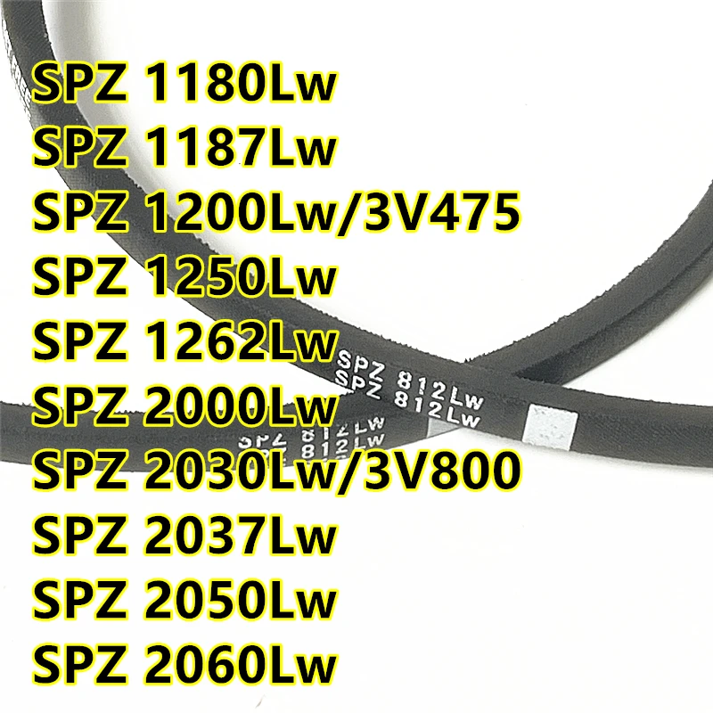 

SPZ1180 SPZ1187 SPZ1200 SPZ1250 SPZ1262 SPZ-2000 SPZ-2030/3V800 SPZ-2037 SPZ-2050 SPZ-2060 Narrow V-belt SPZ high-speed belt