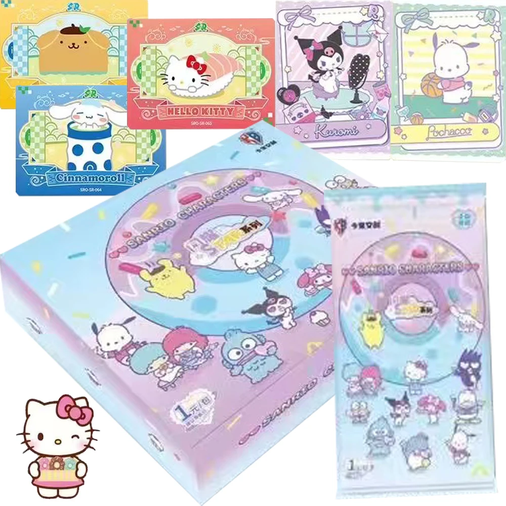 

KABAO Sanrio Kuromi Shining Card Cartoon Hello Kitty My Melody Cinnamoroll Anime Celebrity Family Trading Card Toy Children Gift