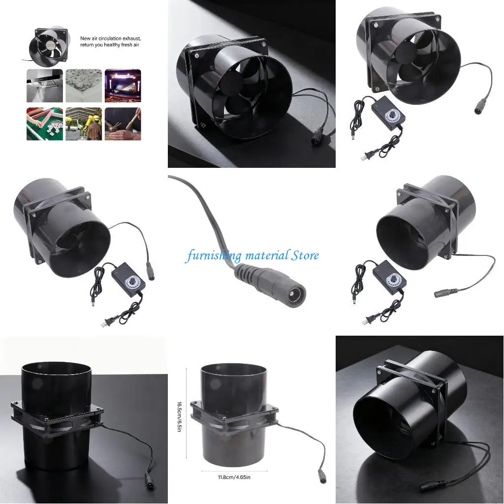 

Y5GD Versatile 12cm Ventilation Fan Circular Air Outlet for Kitchens Bathrooms