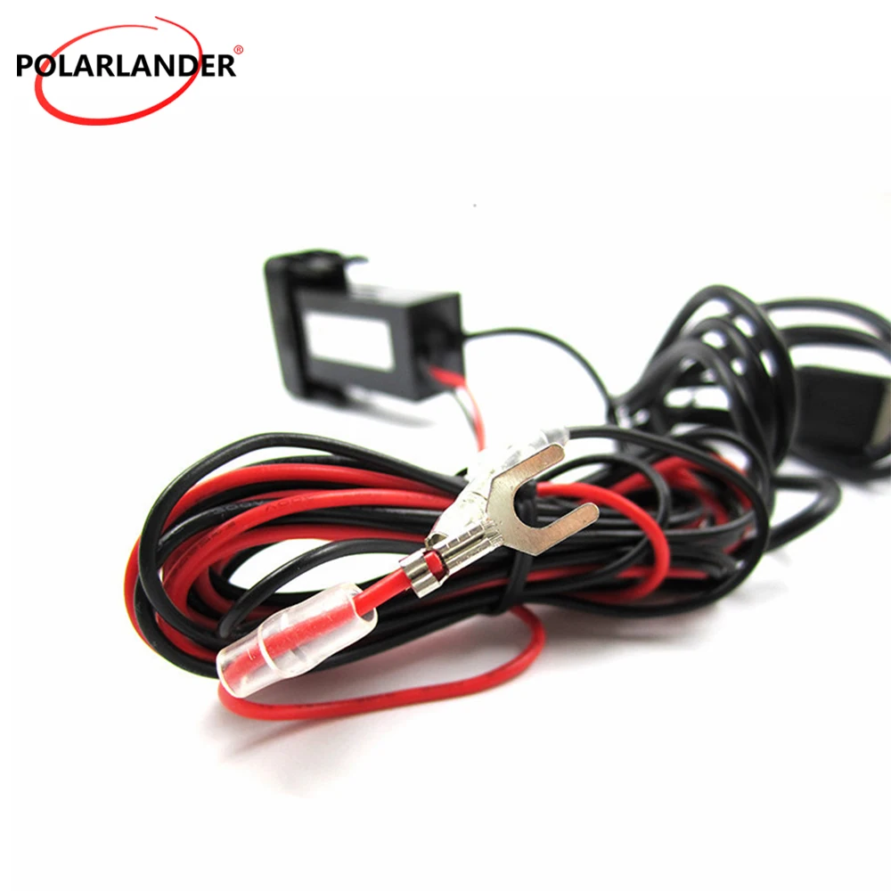 Black ABS 12V Dual USB Car Charger With Audio Port 5V 1.2A For Mitsubishi Pajero Sport Eclipse