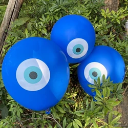 12 Water Green Evil Eyes Balloons Mashallah Decorations Circumcision Balloon