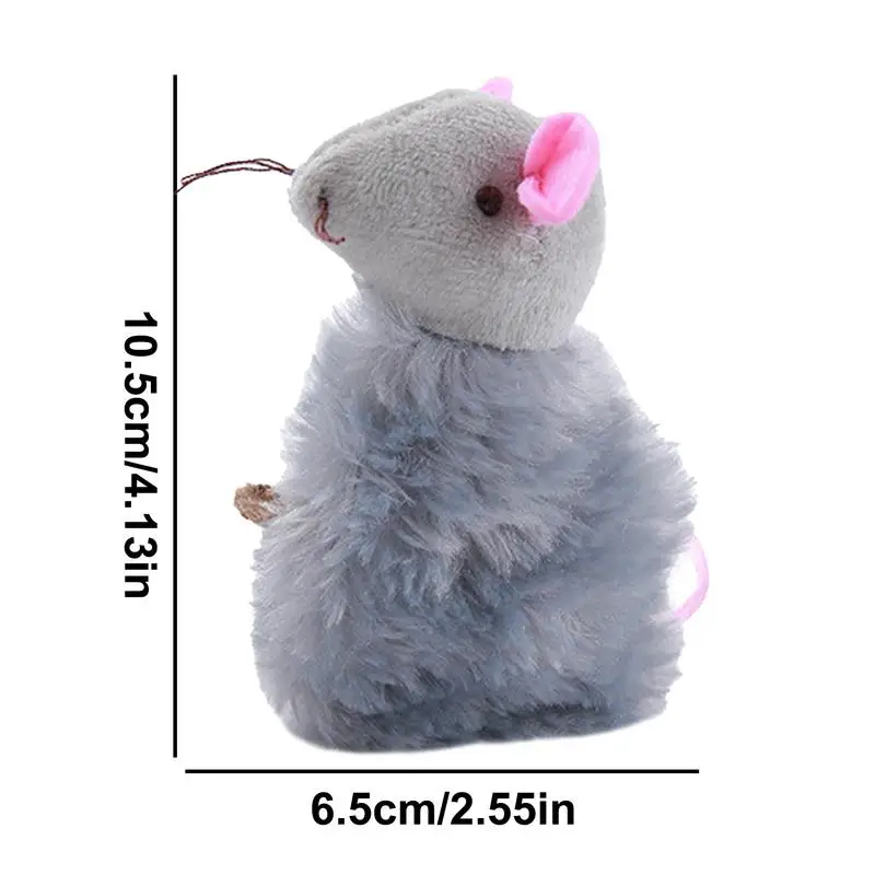 Toy Mice for Cats Plush Toy Mice with Catnips for Cats Cat Interactive Toy Flexible Cat Teaser Toy Cat Enrichment Toys for