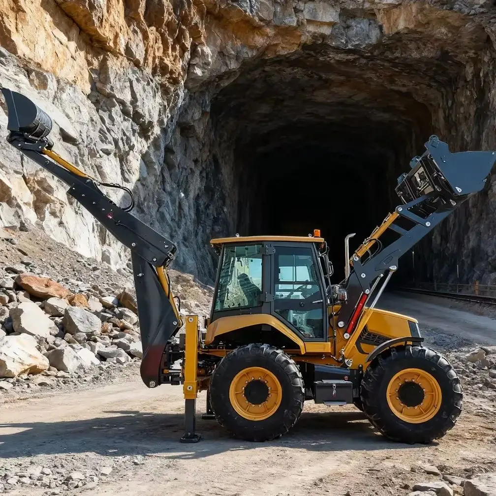 

New Small 4x4 Backhoe Loader Multi functional Backhoe Loader Mini Backhoe Loader Excavator 1 ton