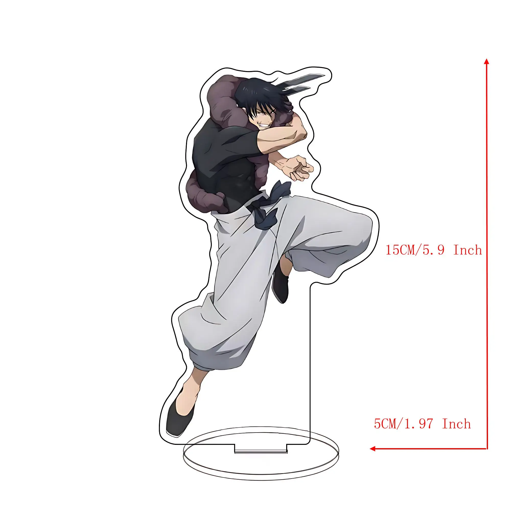 Satoru Gojo Fushiguro Toji Itadori Yuji Acrylic Stand Model Kawaii Cartoon Bottle Inumaki Toge Desk Decor