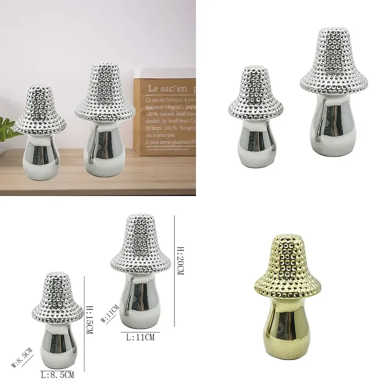 for  High quality ceramic miniature mushrooms  home garden and party wall decoration