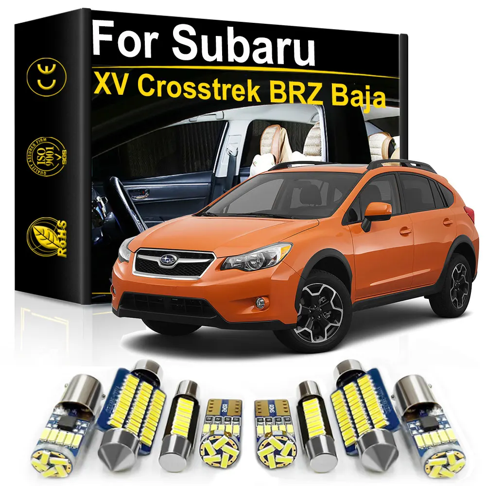 Luz LED Interior de coche para Subaru XV Crosstrek Tribeca BRZ Baja 2003- 2013 2014 2015 2016 2017 2018 2019 2020 accesorios Canbus