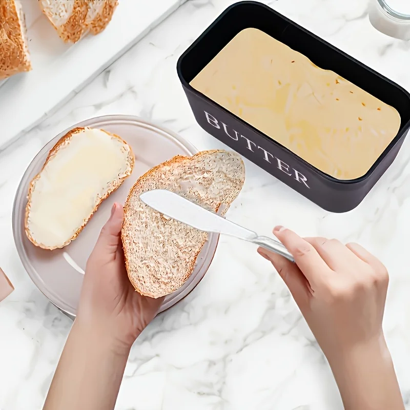 Butter Container Box with Knife Kitchen Restaurant Sealed Storage Box Cheese Box With Lid Butter Slicer Butter Dish Tableware